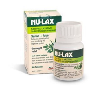 Nu-lax 芦荟味乐康片 40片